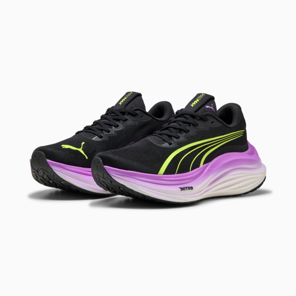 MagMax NITRO™ Running Shoes Women, PUMA Black-Yellow Alert, large-ZAF
