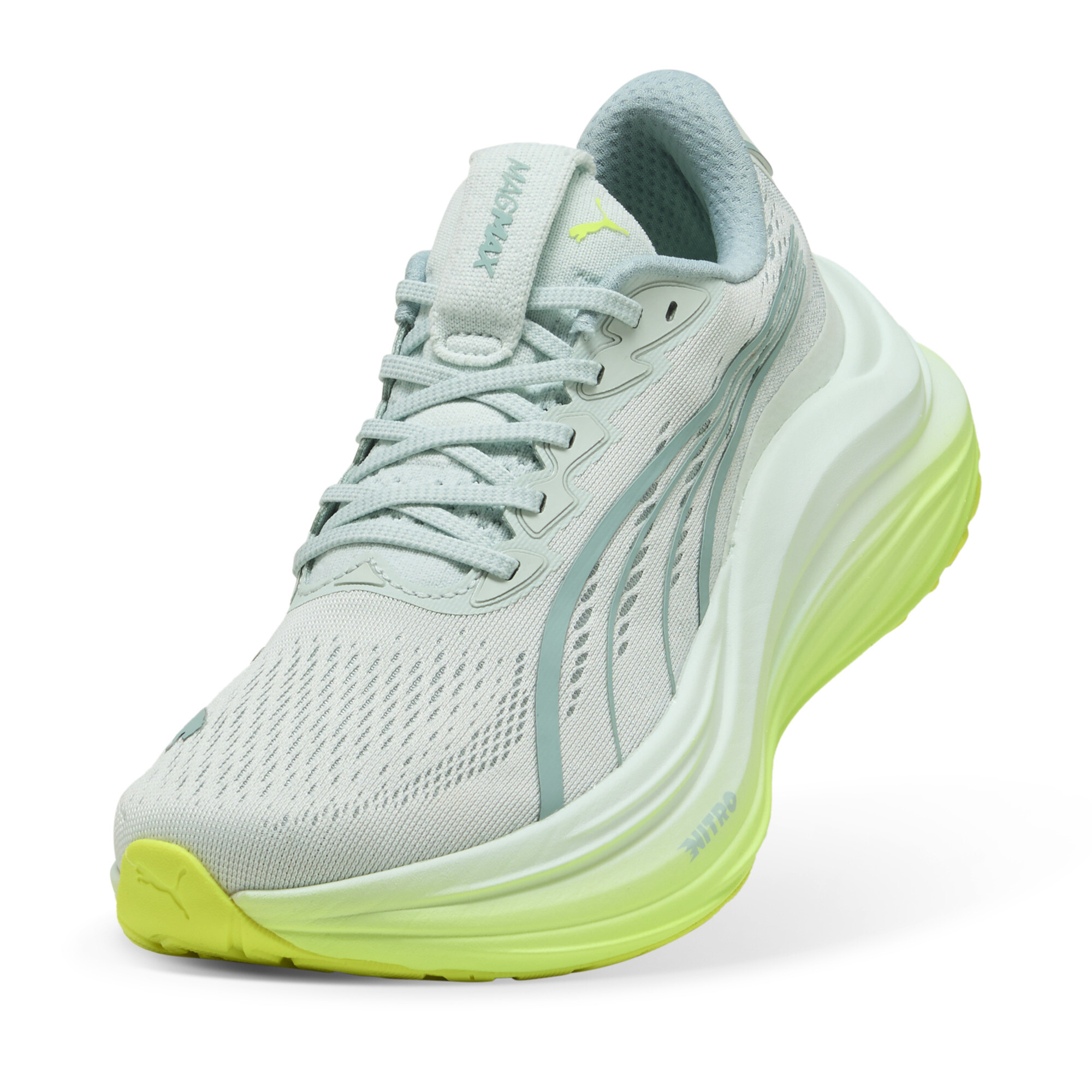 MagMax NITRO™ hardloopschoenen voor Dames, Blauw/Geel, Maat 36 | PUMA