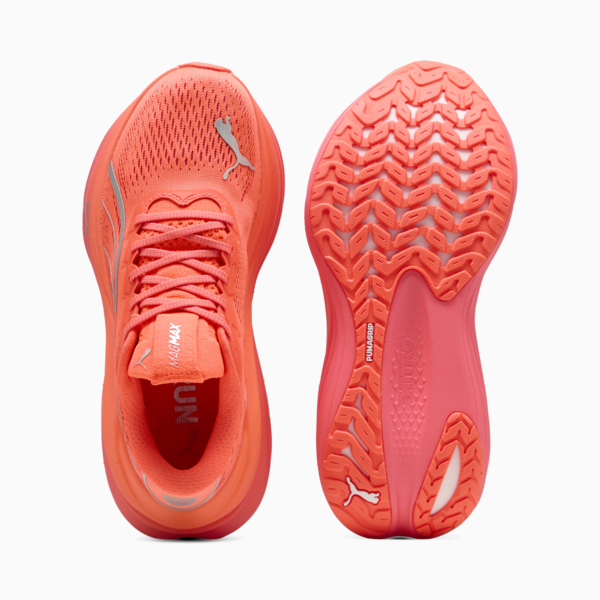 Tenis de running Mujer MagMax NITRO, Glowing Red-PUMA Silver, large-MEX