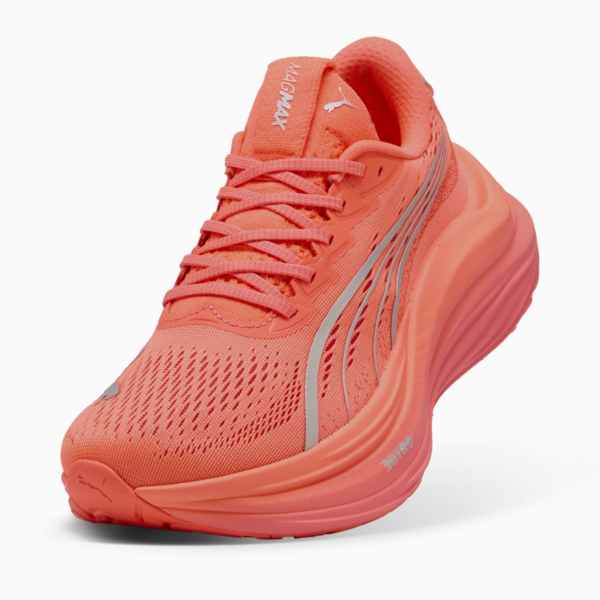 Tenis de running Mujer MagMax NITRO, Glowing Red-PUMA Silver, large-MEX
