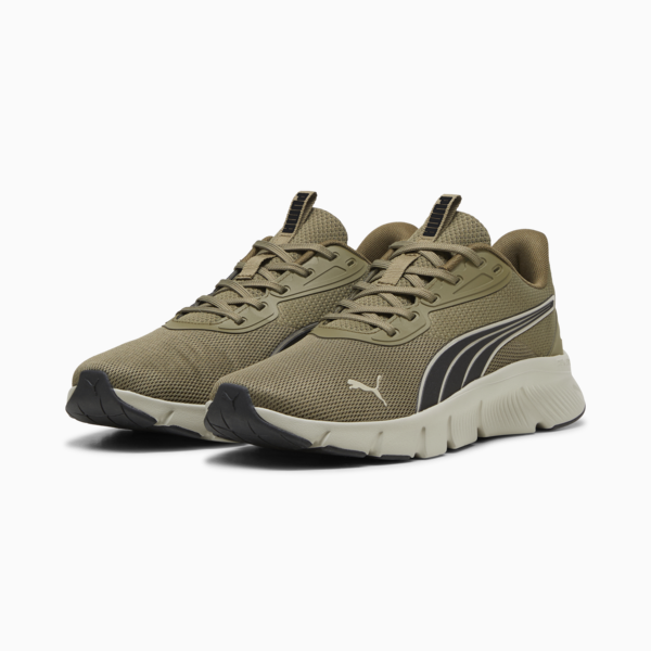 FlexFocus Lite Modern Running Shoes Unisex, PUMA Olive-Desert Dust, large-ZAF