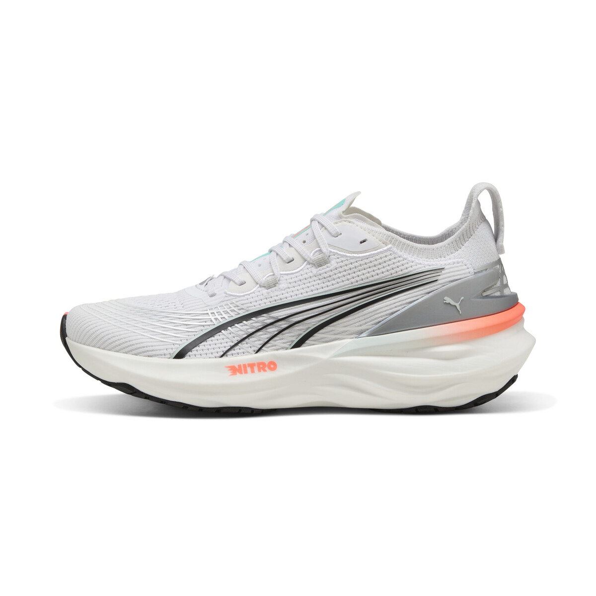 ForeverRun NITRO™ 2 Running Shoes Men in White/Glowing Red by PUMA, UK 6