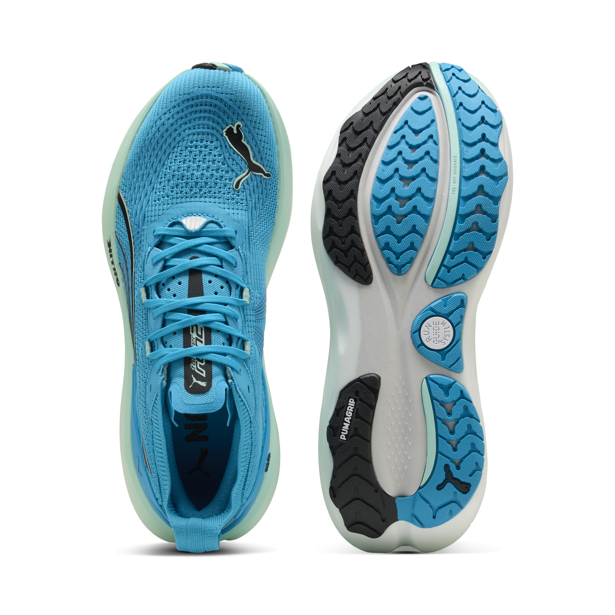 PUMA ForeverRun NITROâ¢ 2 hardloopschoenen voor Heren, Blauw, Maat 42,5 thumbnail 4