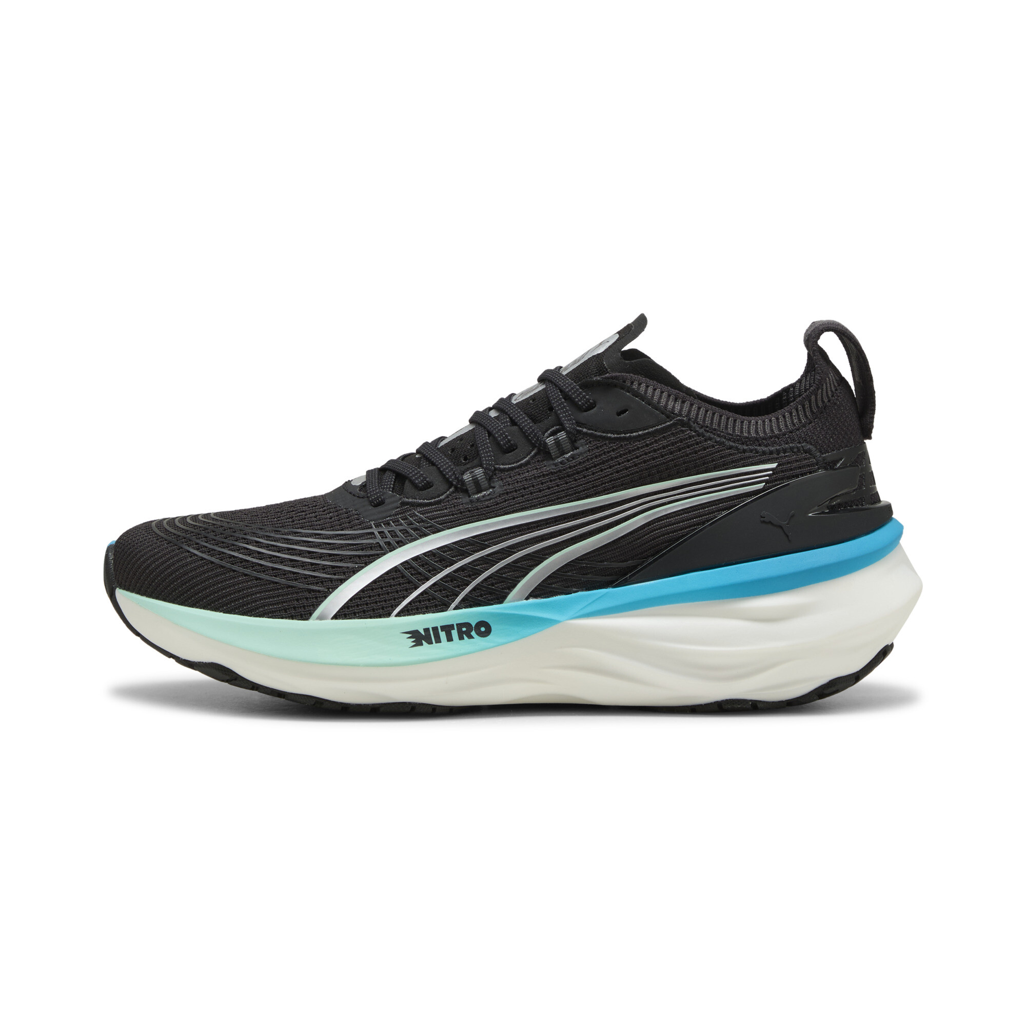 PUMA ForeverRun NITROâ¢ 2 hardloopschoenen voor Heren, Blauw/Zwart, Maat 44 thumbnail 5