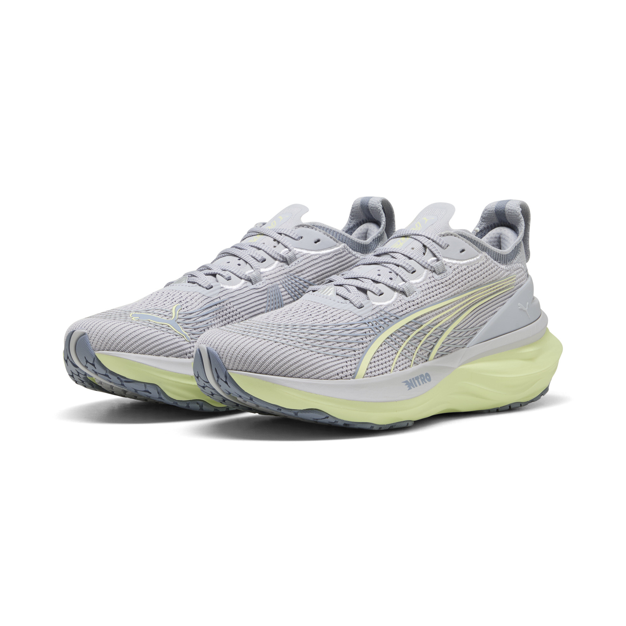 PUMA ForeverRun NITRO™ 2 hardloopschoenen voor Heren, Zilver, Maat 40,5