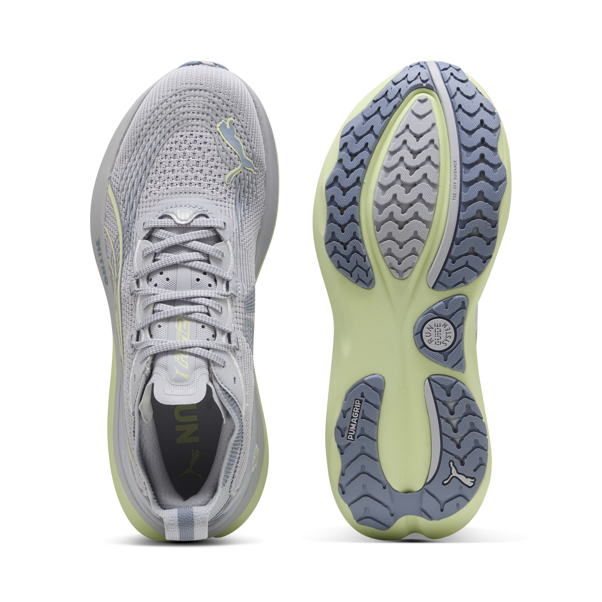 PUMA ForeverRun NITRO™ 2 hardloopschoenen voor Heren, Zilver, Maat 40,5 thumbnail 4