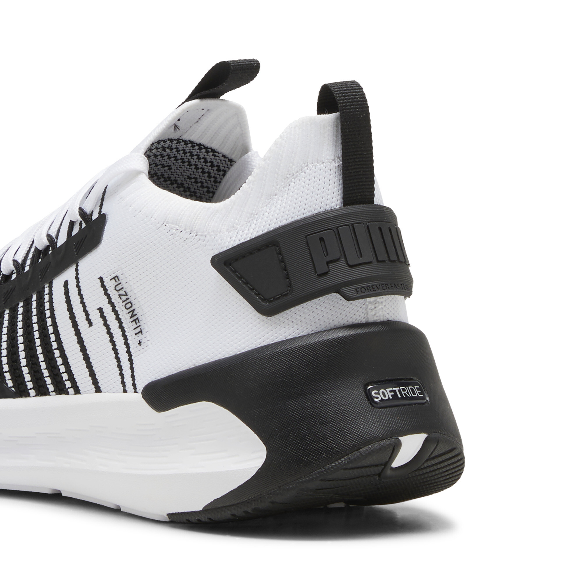 PUMA SOFTRIDE Symmetry Fuzion hardloopschoenen unisex voor Heren, Zwart/Grijs/Wit, Maat 48 thumbnail 5