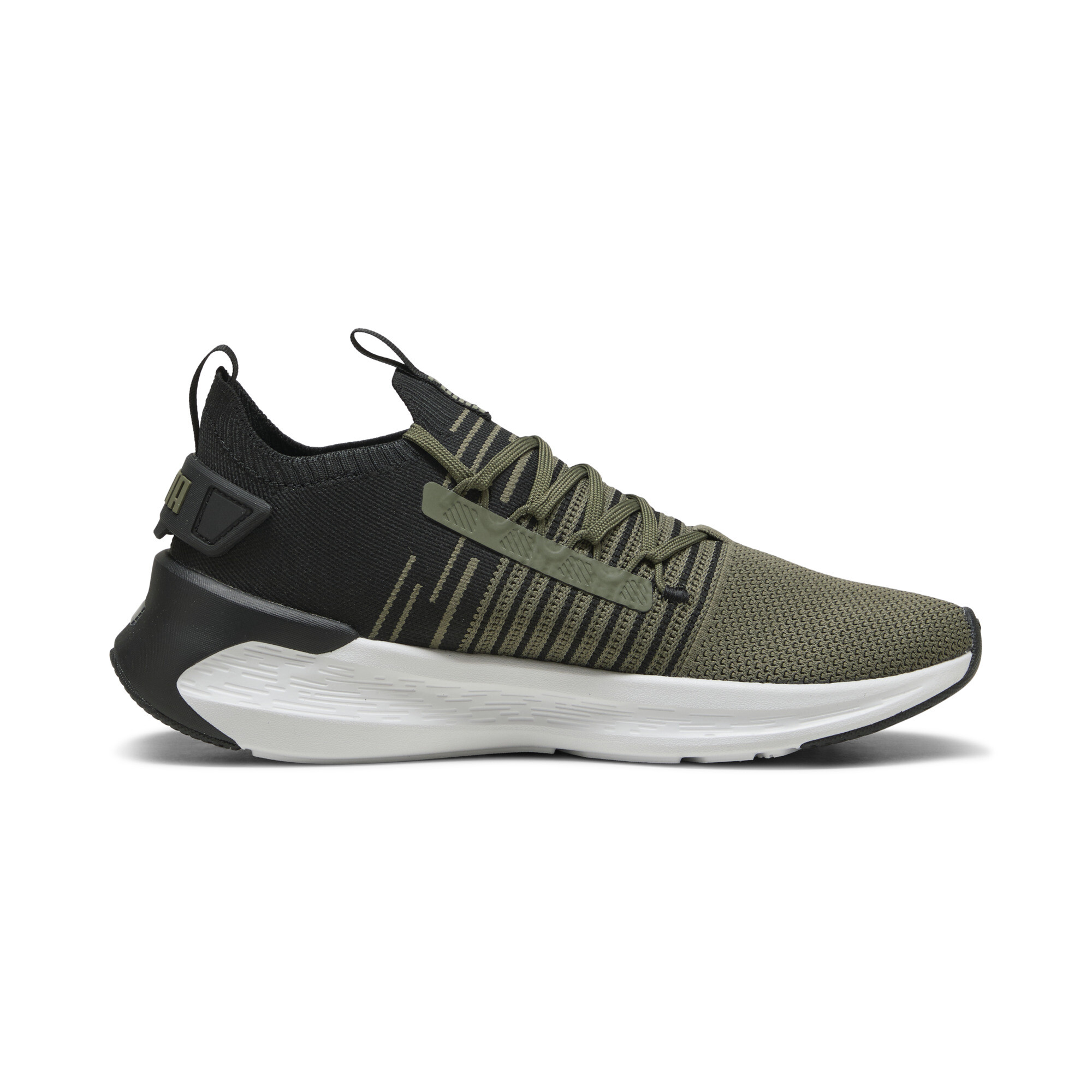 PUMA SOFTRIDE Symmetry Fuzion hardloopschoenen unisex voor Heren, Groen/Zwart/Grijs, Maat 41 thumbnail 3