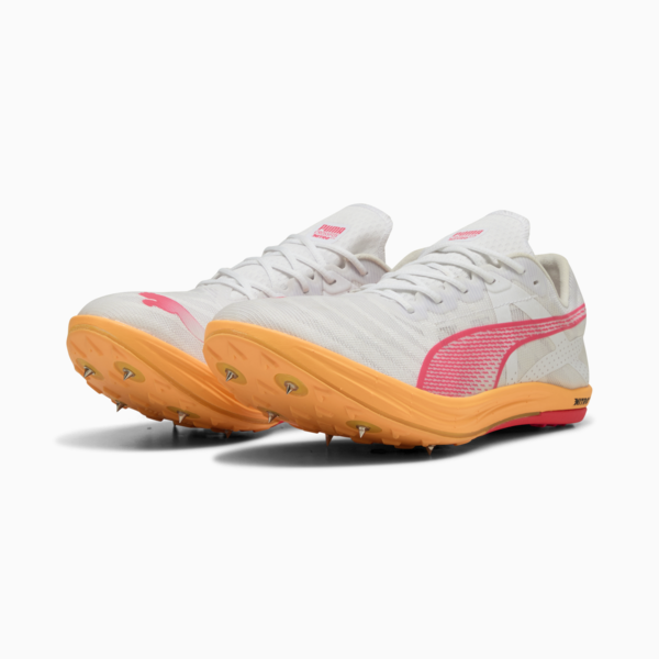 Crossfox NITRO™ Elite Spikes, PUMA White-Sun Stream-Sunset Glow, large-ZAF