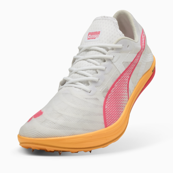 Crossfox NITRO™ Elite Spikes, PUMA White-Sun Stream-Sunset Glow, large-ZAF