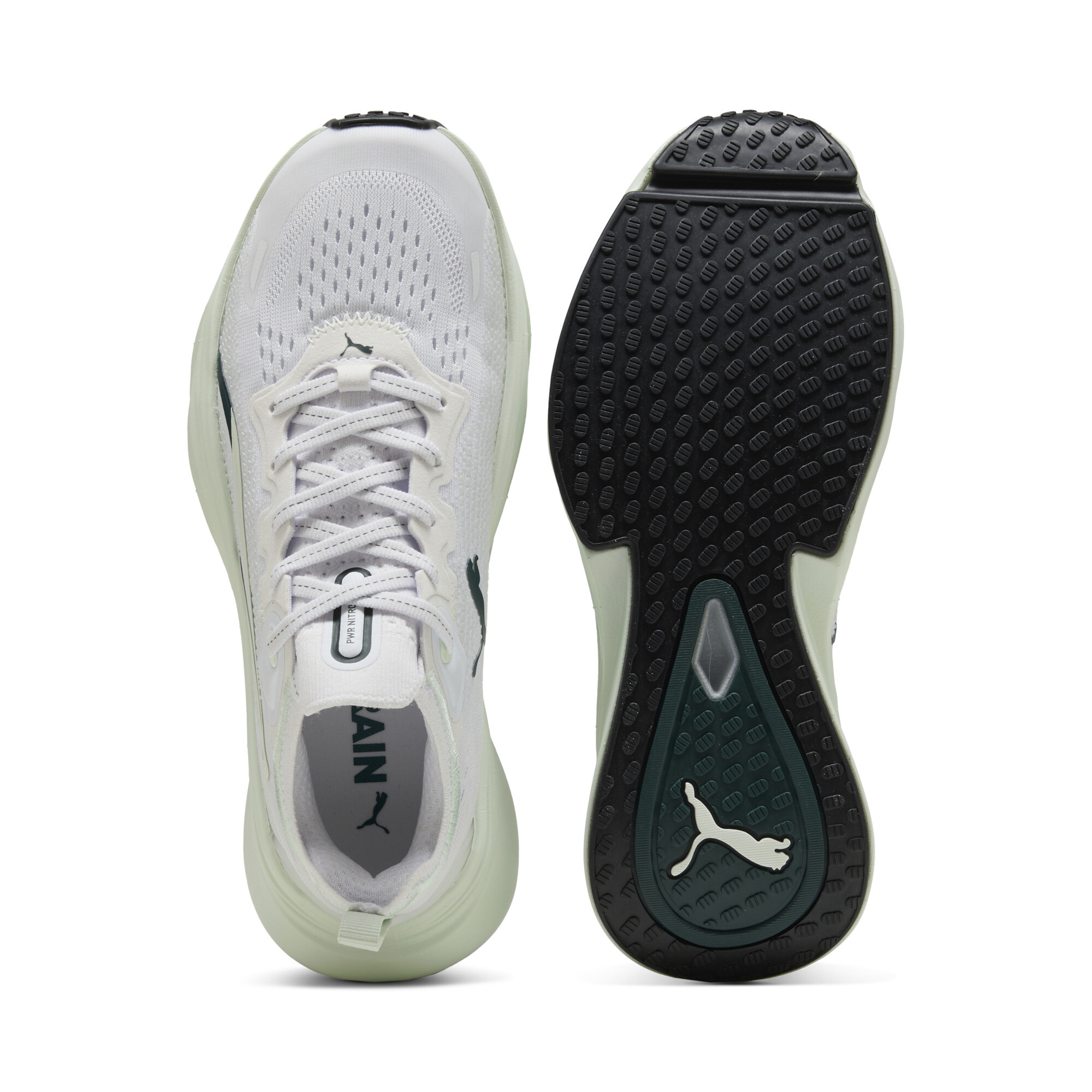 PUMA PWR NITROâ¢ SQD 2 trainingsschoenen voor Dames, Groen/Wit, Maat 40 thumbnail 4