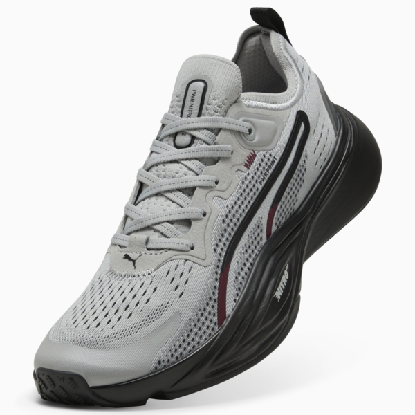 Zapatillas de entrenamiento PWR NITRO™ SQD 2, Gray Echo-PUMA Black-Ruby Shimmer-PUMA White, large-ARG