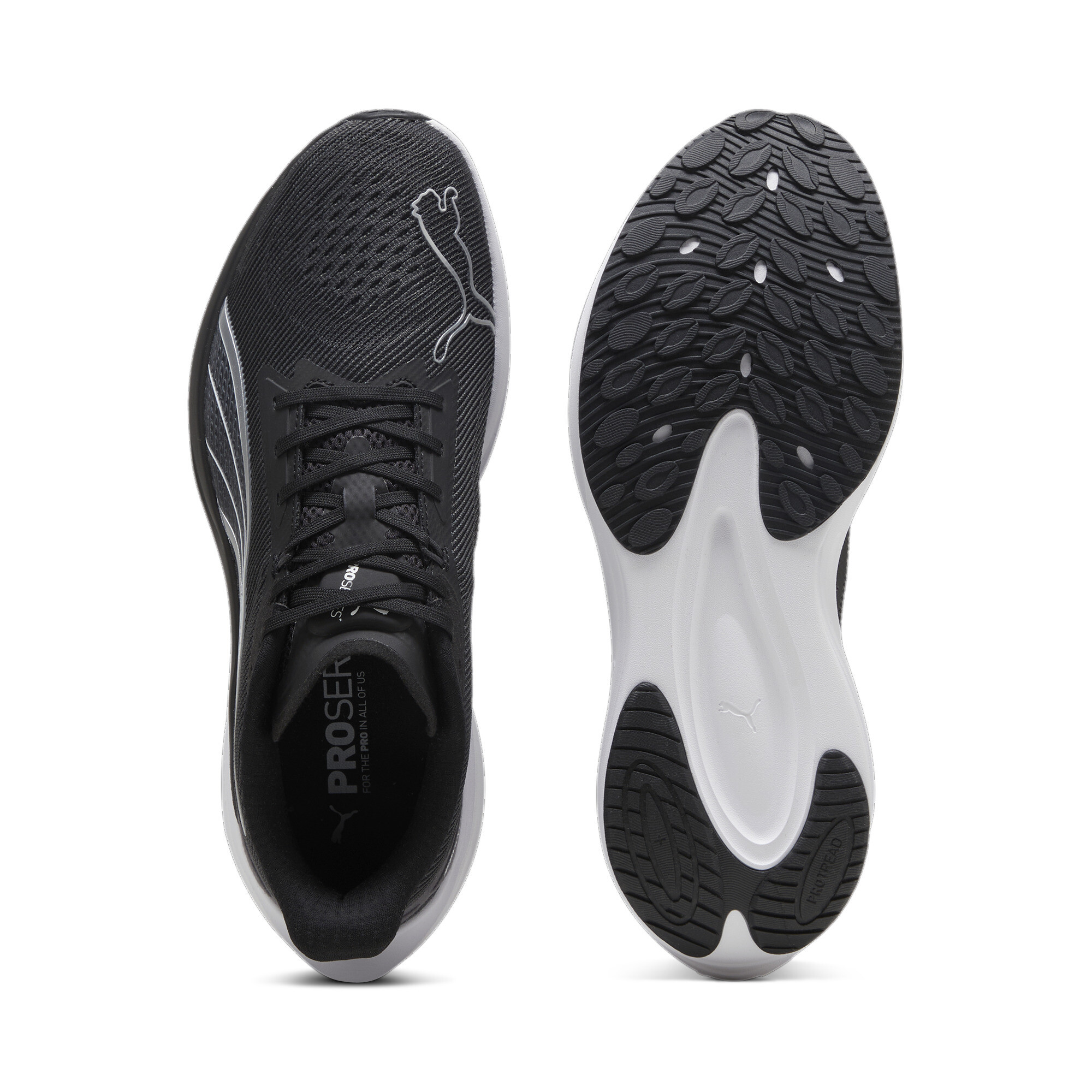 PUMA Darter Pro hardloopschoenen, Zwart/Wit, Maat 42 thumbnail 4