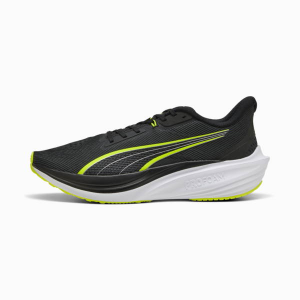 Darter Pro Running Shoes, PUMA Black-Yellow Alert-PUMA White, large-ZAF