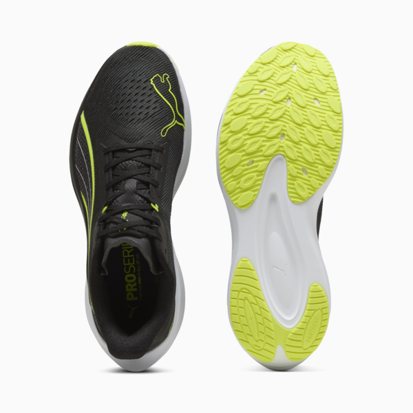Darter Pro Running Shoes, PUMA Black-Yellow Alert-PUMA White, large-ZAF
