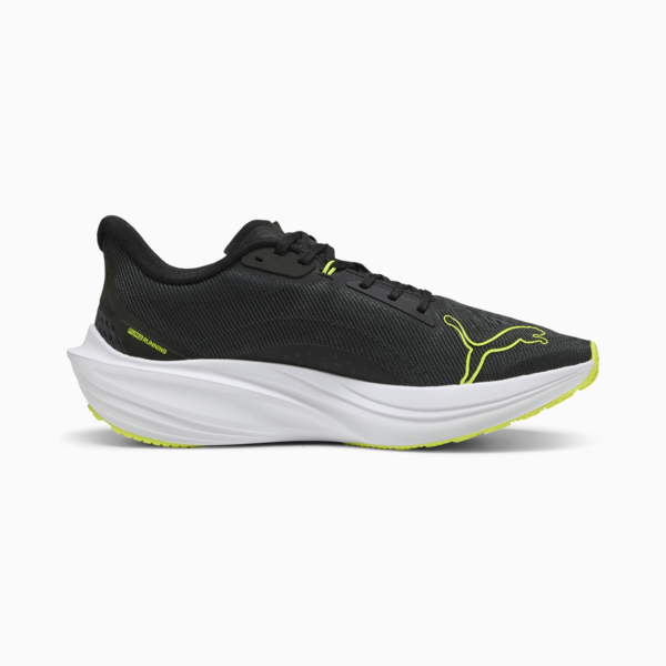Darter Pro Running Shoes, PUMA Black-Yellow Alert-PUMA White, large-ZAF
