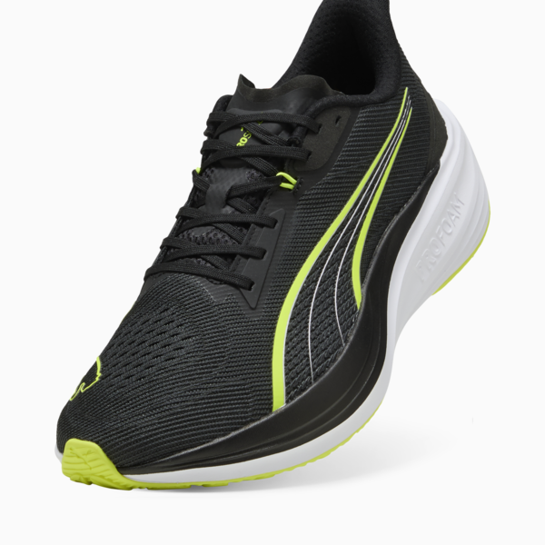 Darter Pro Running Shoes, PUMA Black-Yellow Alert-PUMA White, large-ZAF