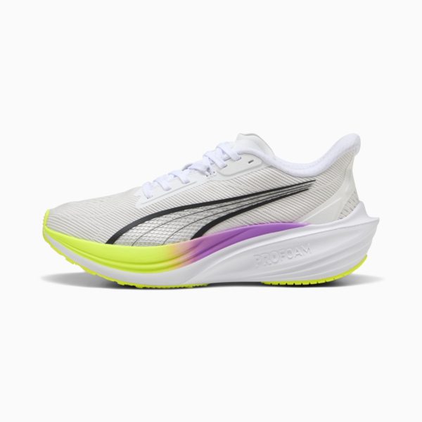 Darter Pro Running Shoes, PUMA White-Pure Magenta-Yellow Alert, large-ZAF