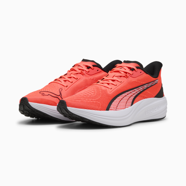 Darter Pro Running Shoes, Glowing Red-PUMA Black, large-MEX