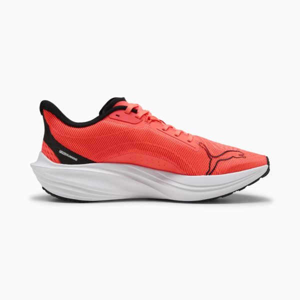 Darter Pro Running Shoes, Glowing Red-PUMA Black, large-ZAF