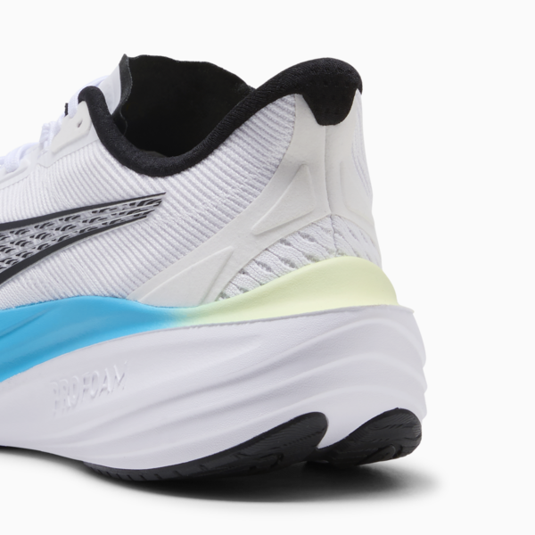 Tenis de running Darter Pro, PUMA White-PUMA Black-Mint Melt-Speed Blue, large-MEX