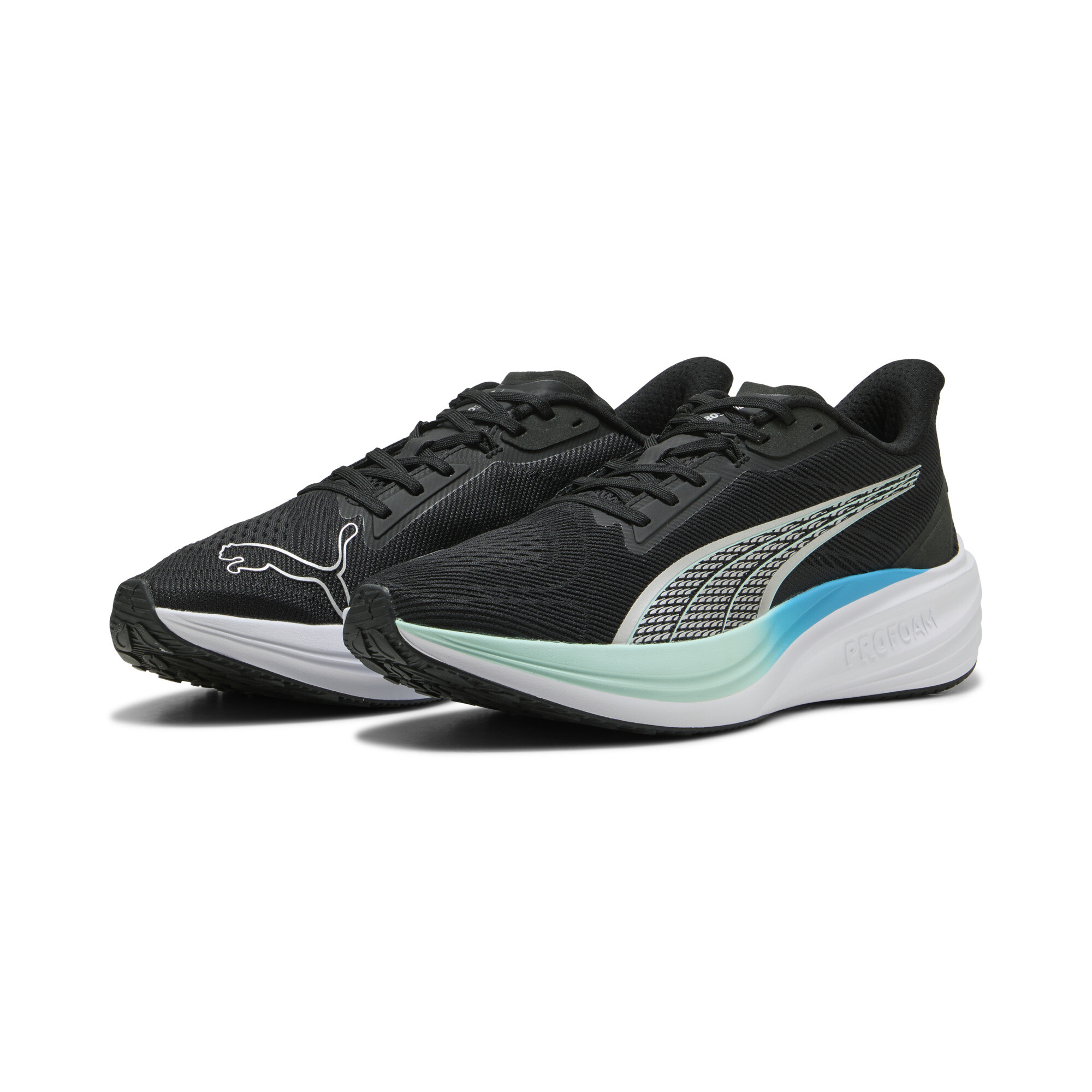 PUMA Darter Pro hardloopschoenen, Zwart/Zilver, Maat 44,5 thumbnail 6