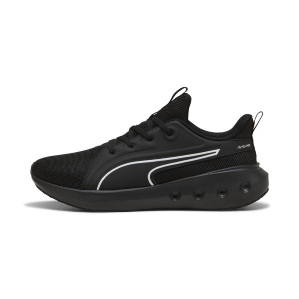 Puma Softride Carson Running Shoes In Black- Black- White