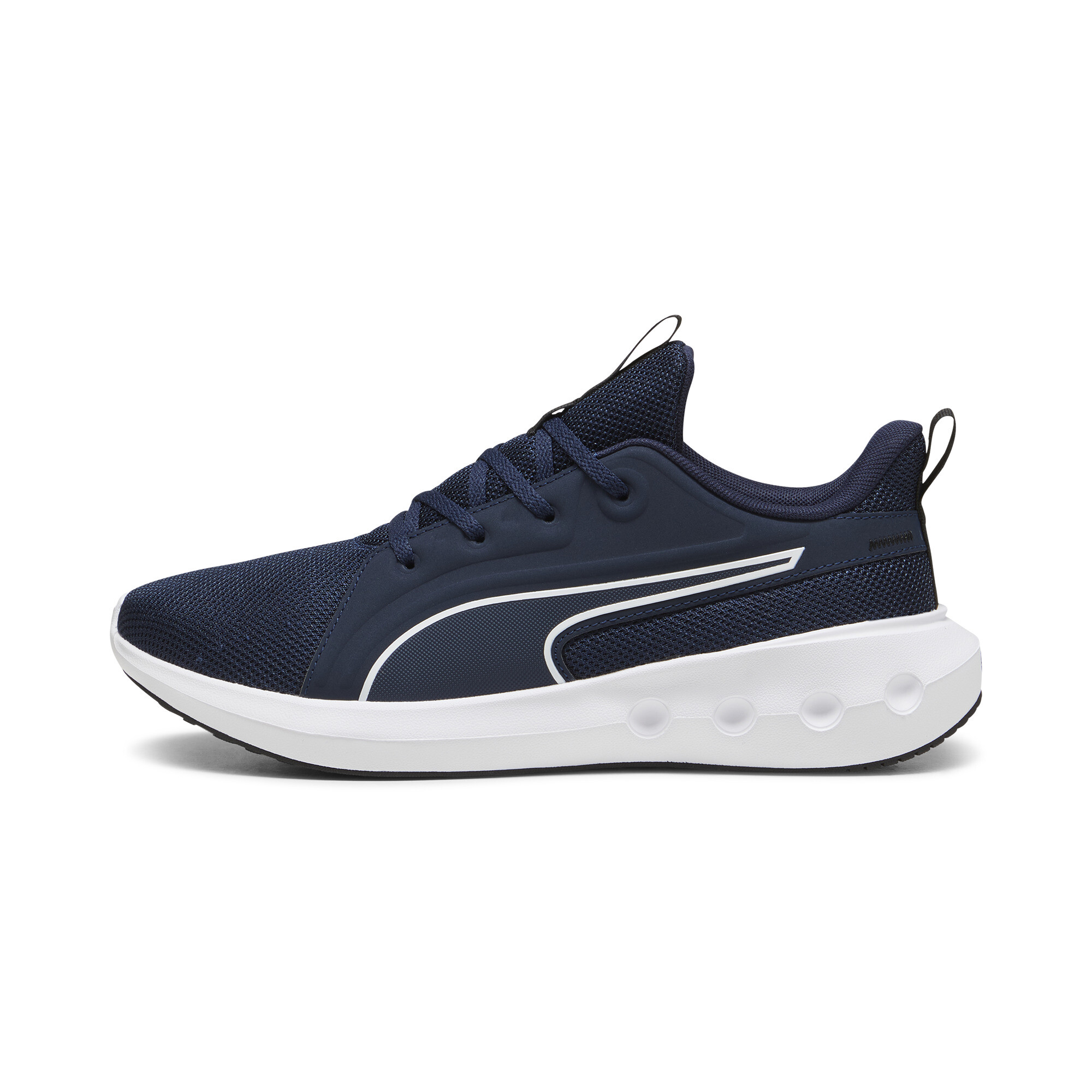 Kids' PUMA SOFTRIDE Carson Running Shoes In Blue, Size EU 44