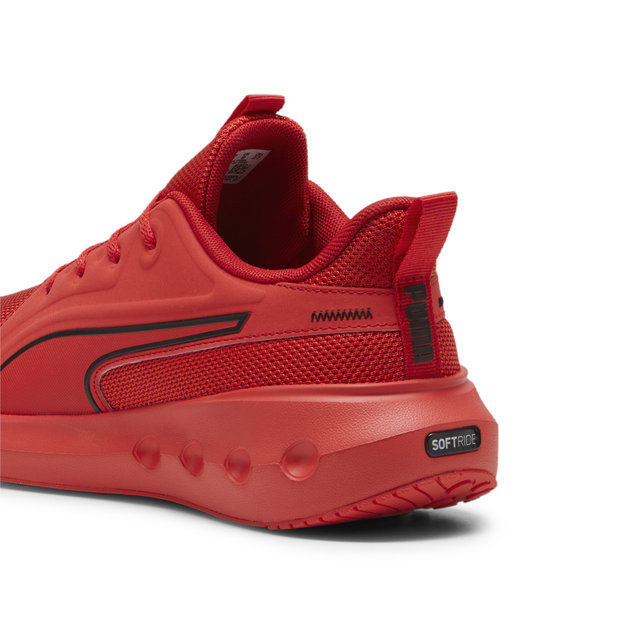PUMA SOFTRIDE Carson hardloopschoenen, Zwart/Rood, Maat 40 thumbnail 5