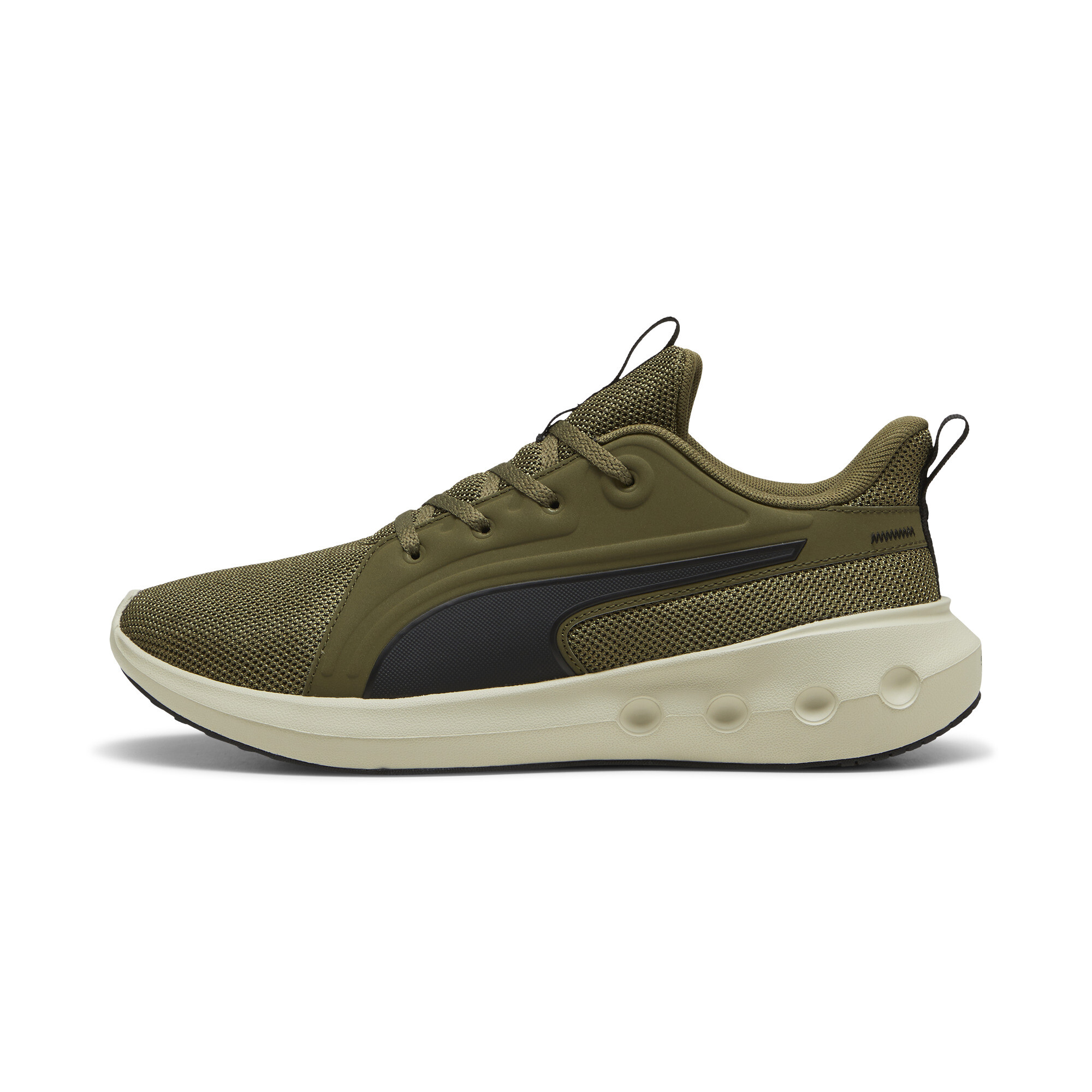 Puma SOFTRIDE Carson Laufschuhe | Olive/Black/Desert Dust | Größe: 45