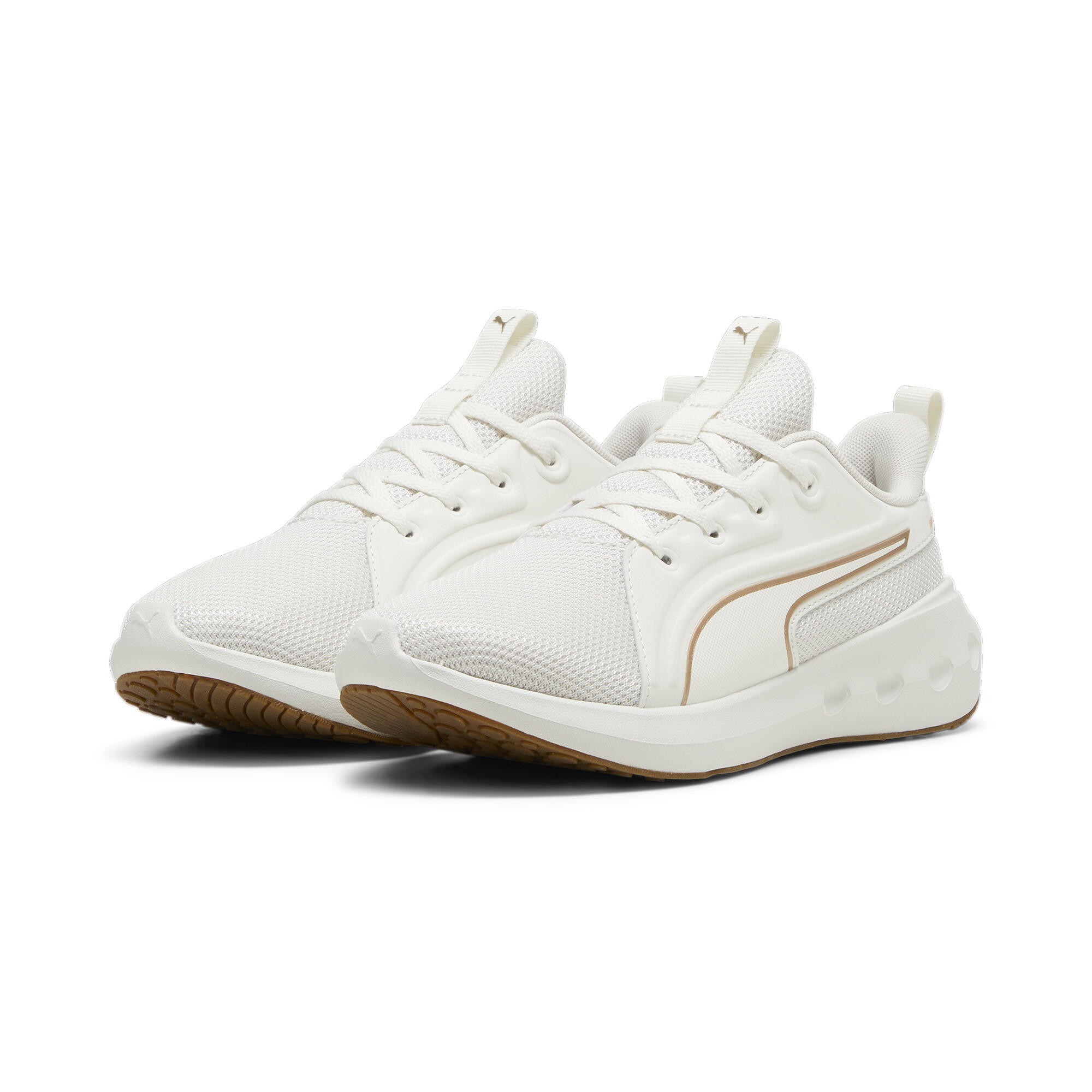 PUMA SOFTRIDE Carson hardloopschoenen, Wit/Goud, Maat 40 thumbnail 6