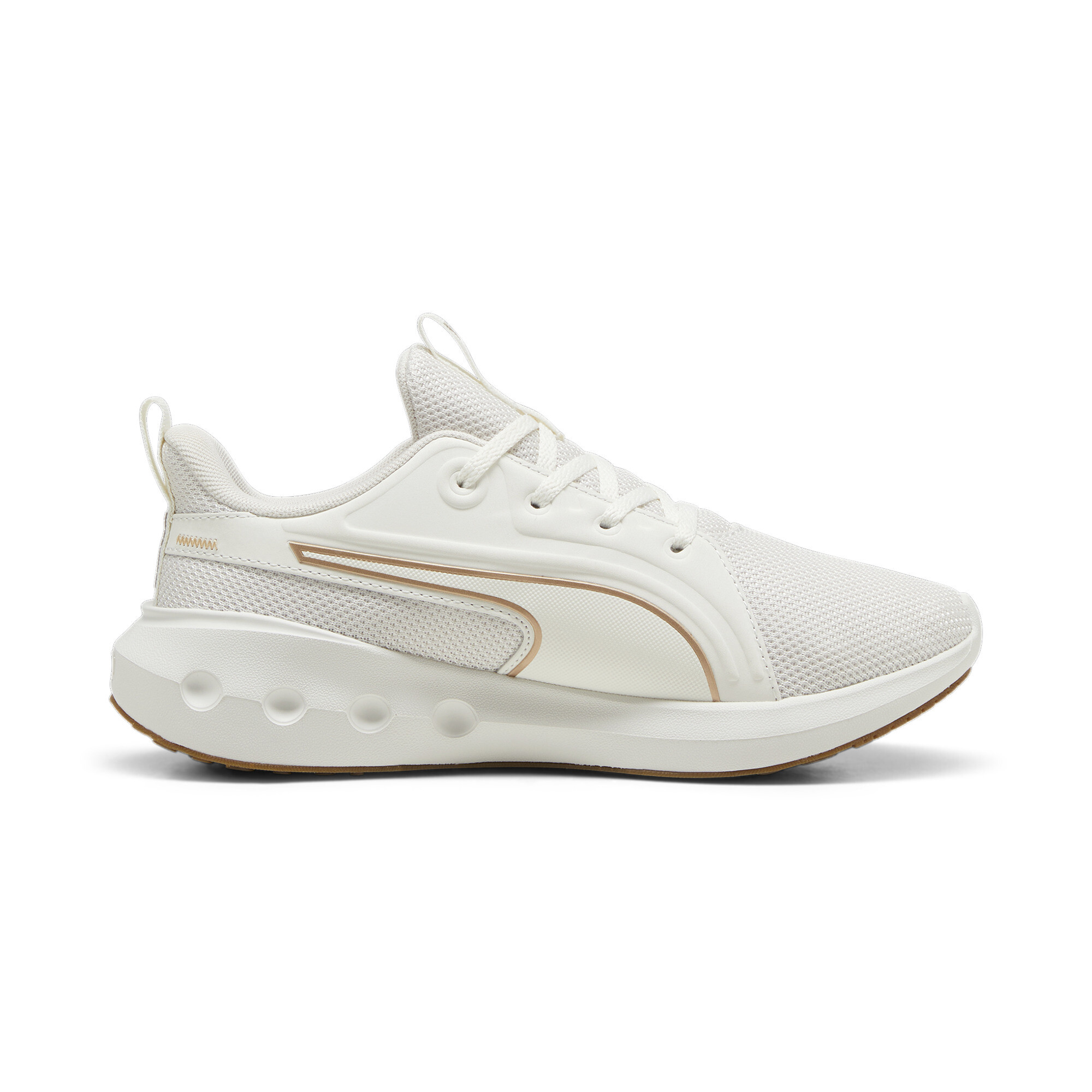 PUMA SOFTRIDE Carson hardloopschoenen, Wit/Goud, Maat 40 thumbnail 3