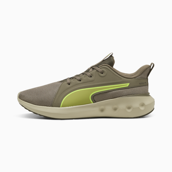 SOFTRIDE Carson Running Shoes, Velvet Moss-Loden Green-Yellow Alert, large-ZAF