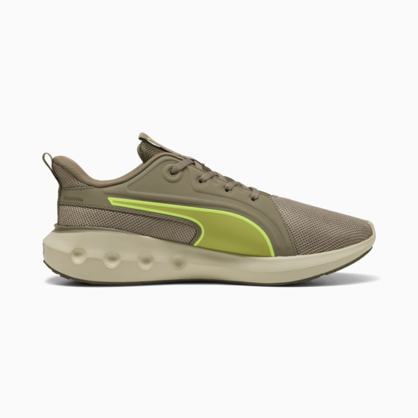 SOFTRIDE Carson Running Shoes, Velvet Moss-Loden Green-Yellow Alert, large-ZAF