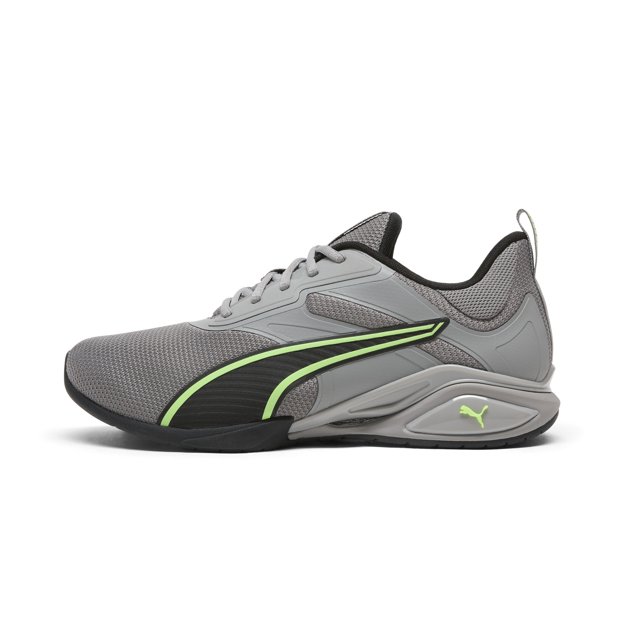 Puma Neutron Laufschuhe Unisex | Stormy Slate/Green Glare | Größe: 38