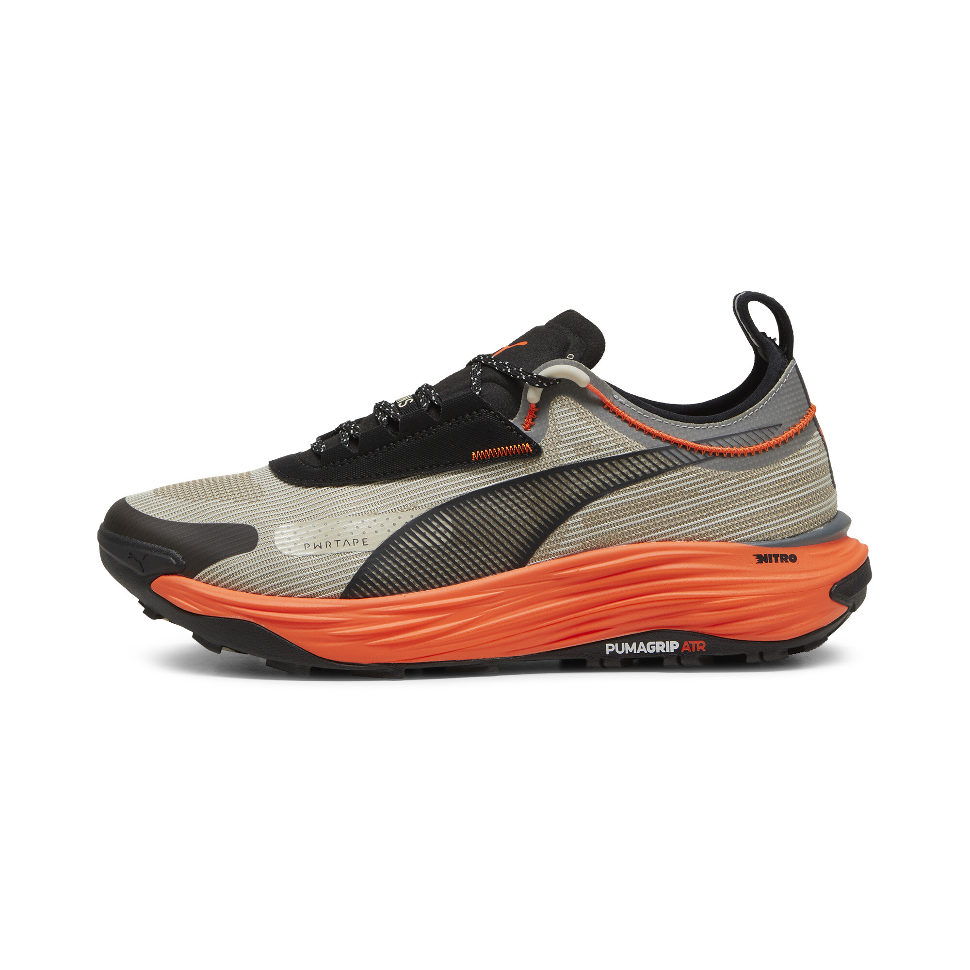 Puma Voyage NITRO™ 3 Trail Running Schuhe Herren | Desert Dust/Flame Flicker/Black | Größe: 42