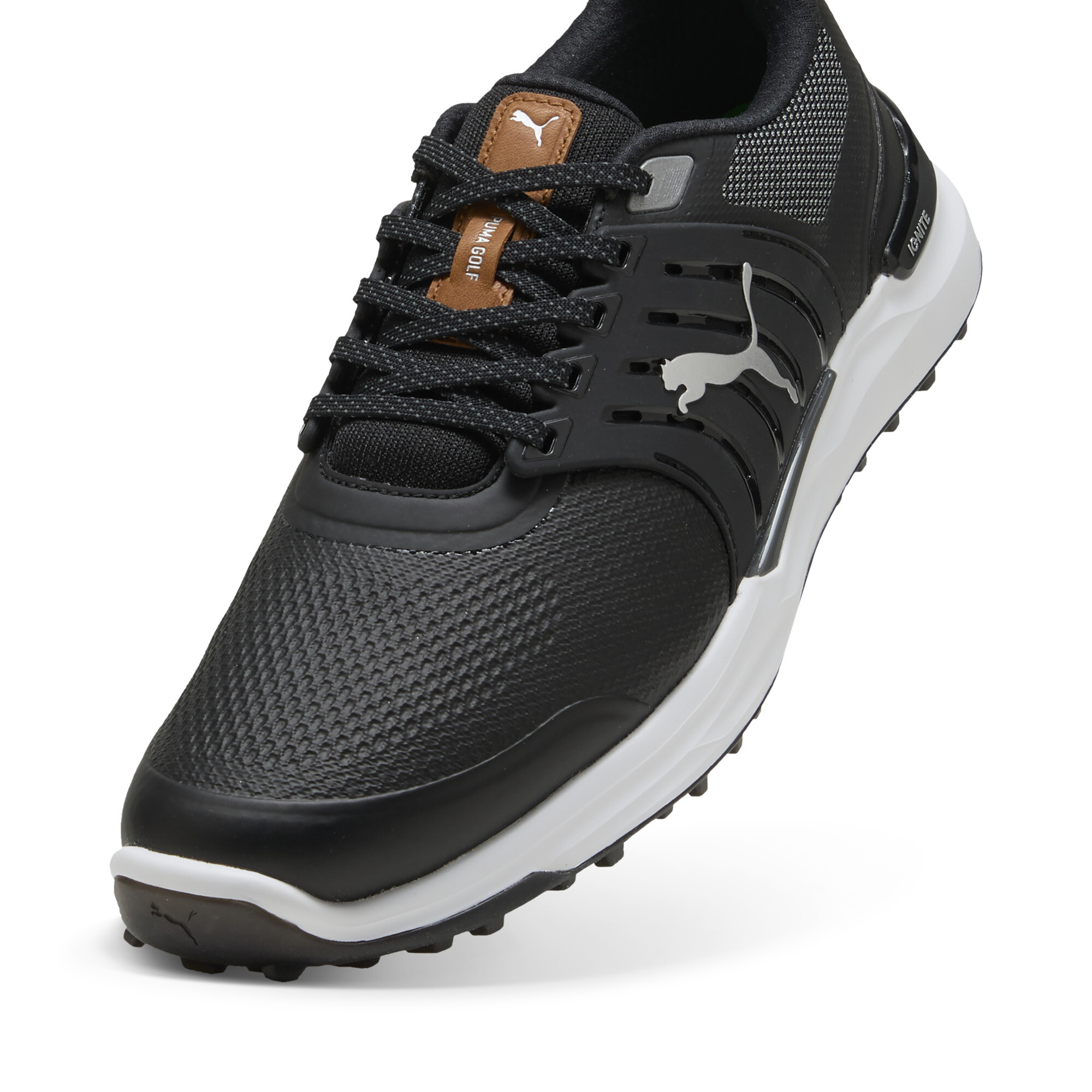 PUMA IGNITE Elevate 2 golfschoenen voor Heren, Zwart/Zilver, Maat 47 thumbnail 2