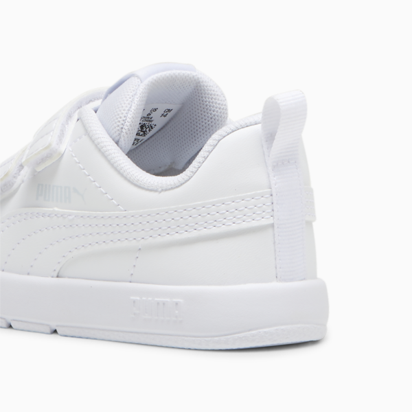 Tenis Courtflex V3 para bebés, PUMA White-PUMA White-Silver Mist, large-MEX