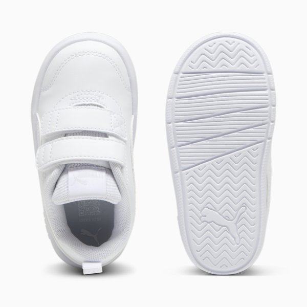 Tenis Courtflex V3 para bebés, PUMA White-PUMA White-Silver Mist, large-MEX