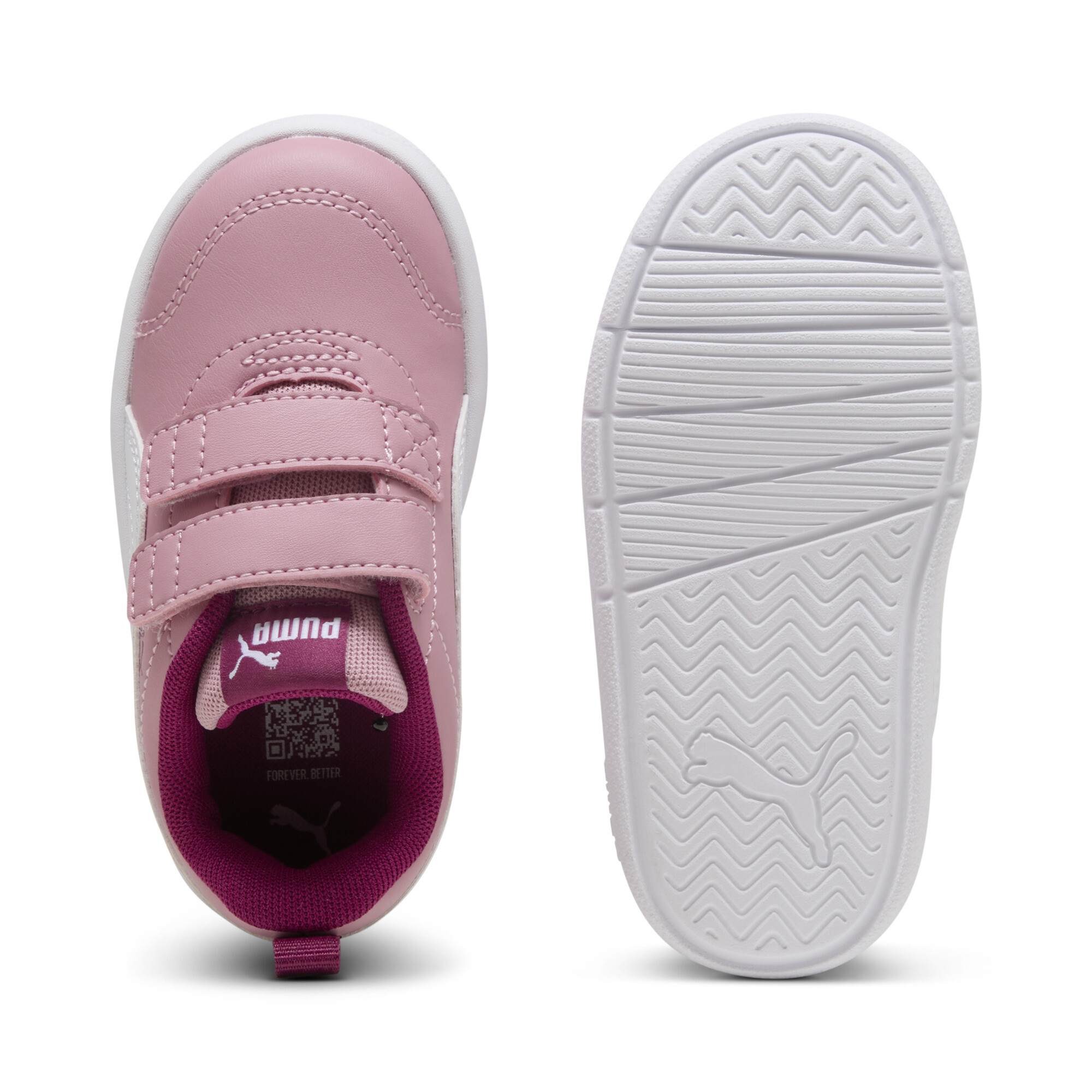 PUMA Courtflex V3 sneakers, Roze/Wit, Maat 26 thumbnail 4