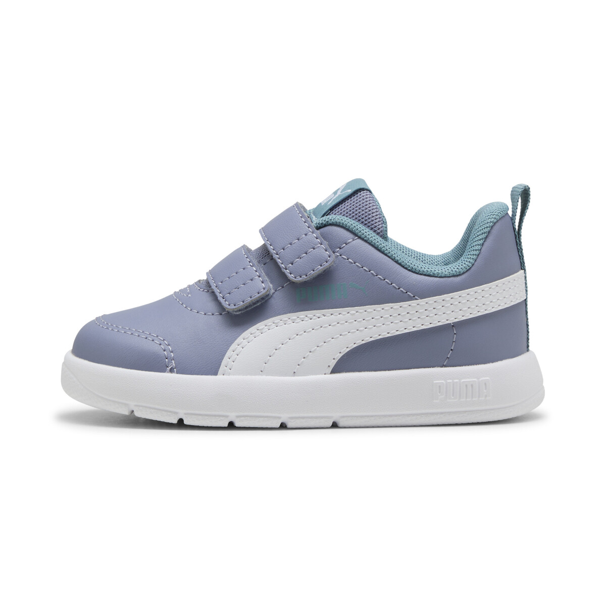 Courtflex V3 Sneakers Toddlers in Gray Sky/White Baltic Sea Blue by PUMA, UK 4