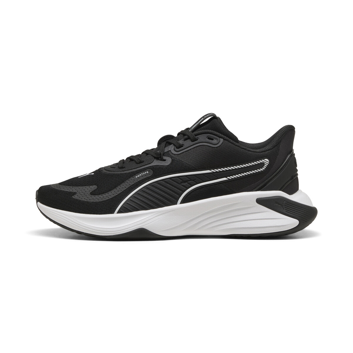 PWR Hybrid Training Shoes in Black/White by PUMA, UK 11