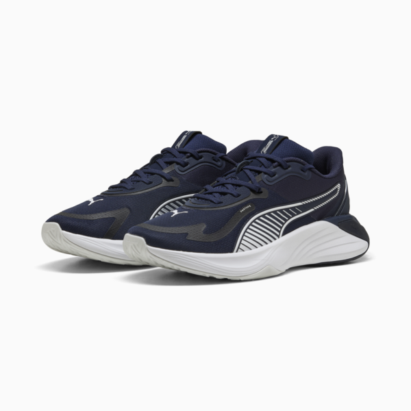 PWR Hybrid Training Shoes, PUMA Navy-PUMA White-Feather Gray, large-ZAF