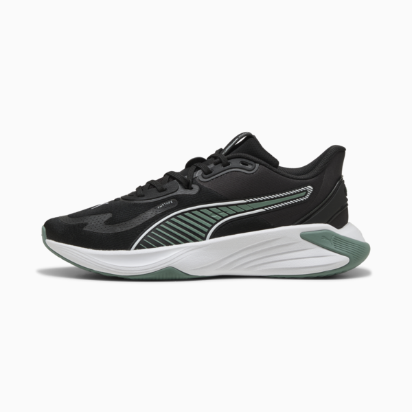 PWR Hybrid Training Shoes, PUMA Black-Green Moon-PUMA White, large-ZAF