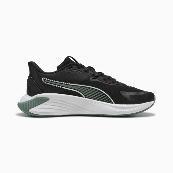 PWR Hybrid Training Shoes, PUMA Black-Green Moon-PUMA White, large-ZAF