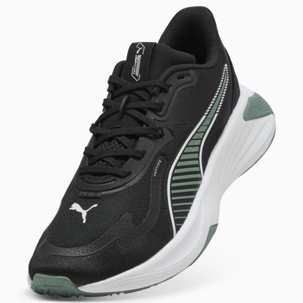 PWR Hybrid Training Shoes, PUMA Black-Green Moon-PUMA White, large-ZAF