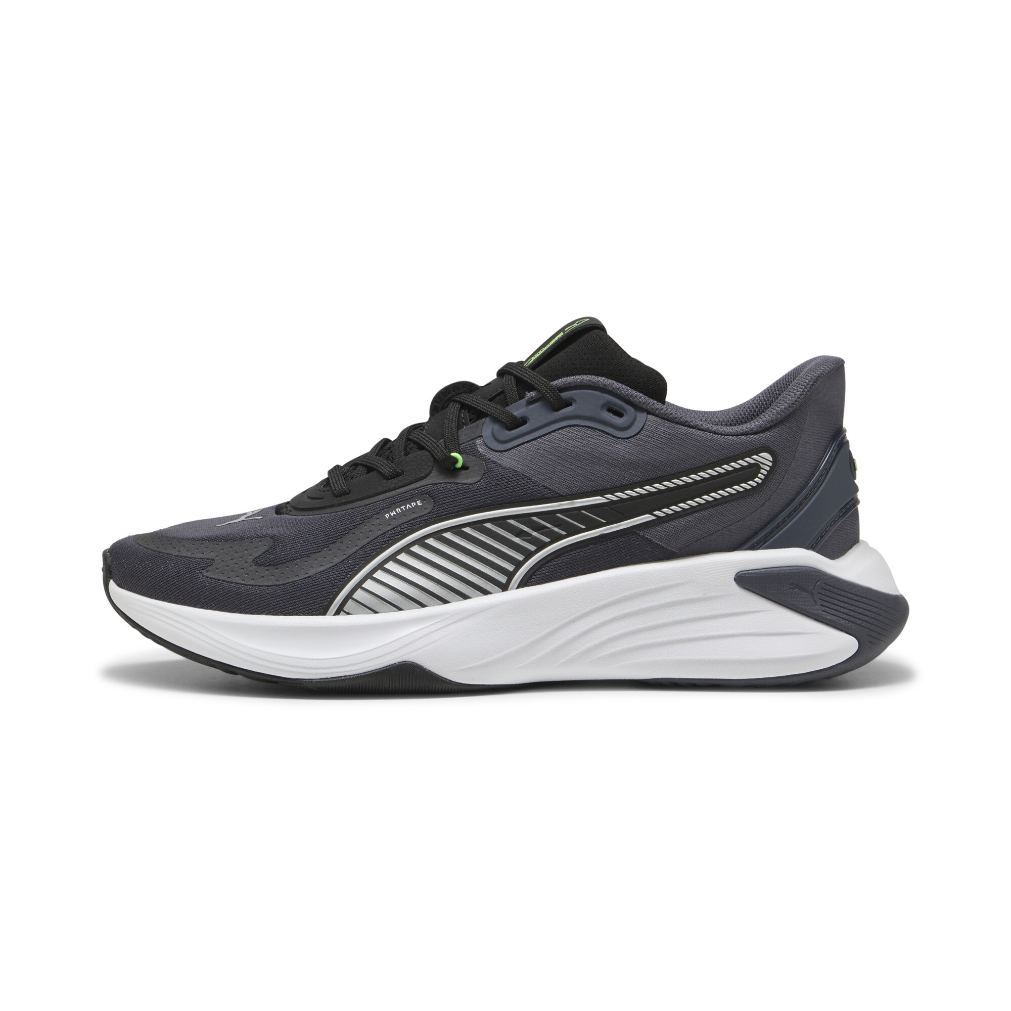 Puma PWR Hybrid Trainingsschuhe | Galactic Gray/Black/Green Glare | Größe: 35.5