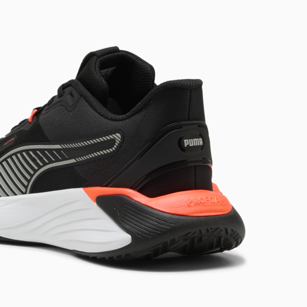 PWR Hybrid Training Shoes, PUMA Black-PUMA White-Glowing Red-Gray Echo, large-ZAF