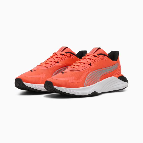 PWR Hybrid Training Shoes, Glowing Red-Gray Echo-PUMA Black, large-MEX