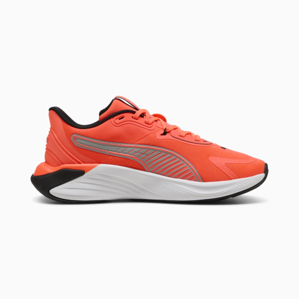 PWR Hybrid Training Shoes, Glowing Red-Gray Echo-PUMA Black, large-MEX